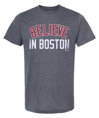 Believe in Boston - Heather Navy - T-Shirt